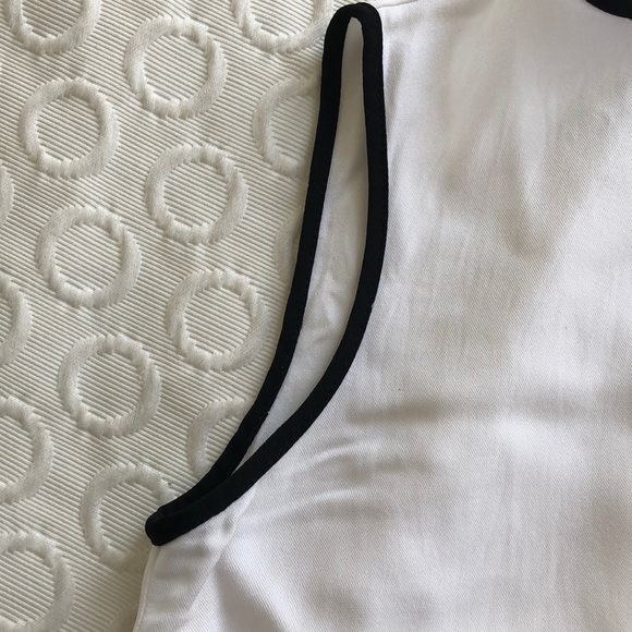 Zara Black Piping Bow Top - Picture 3 of 7